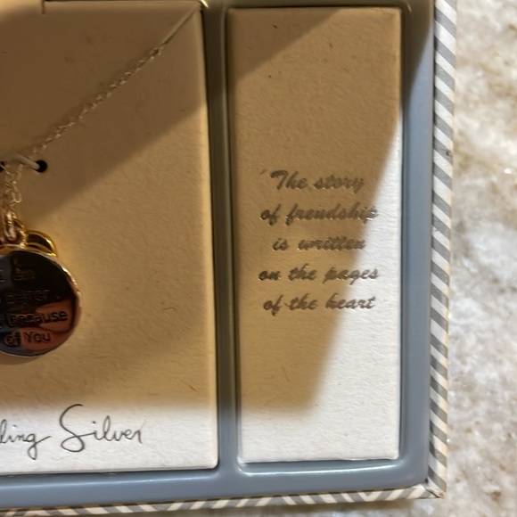 Straight from the heart necklace, sterling silver NEW - Picture 3 of 8